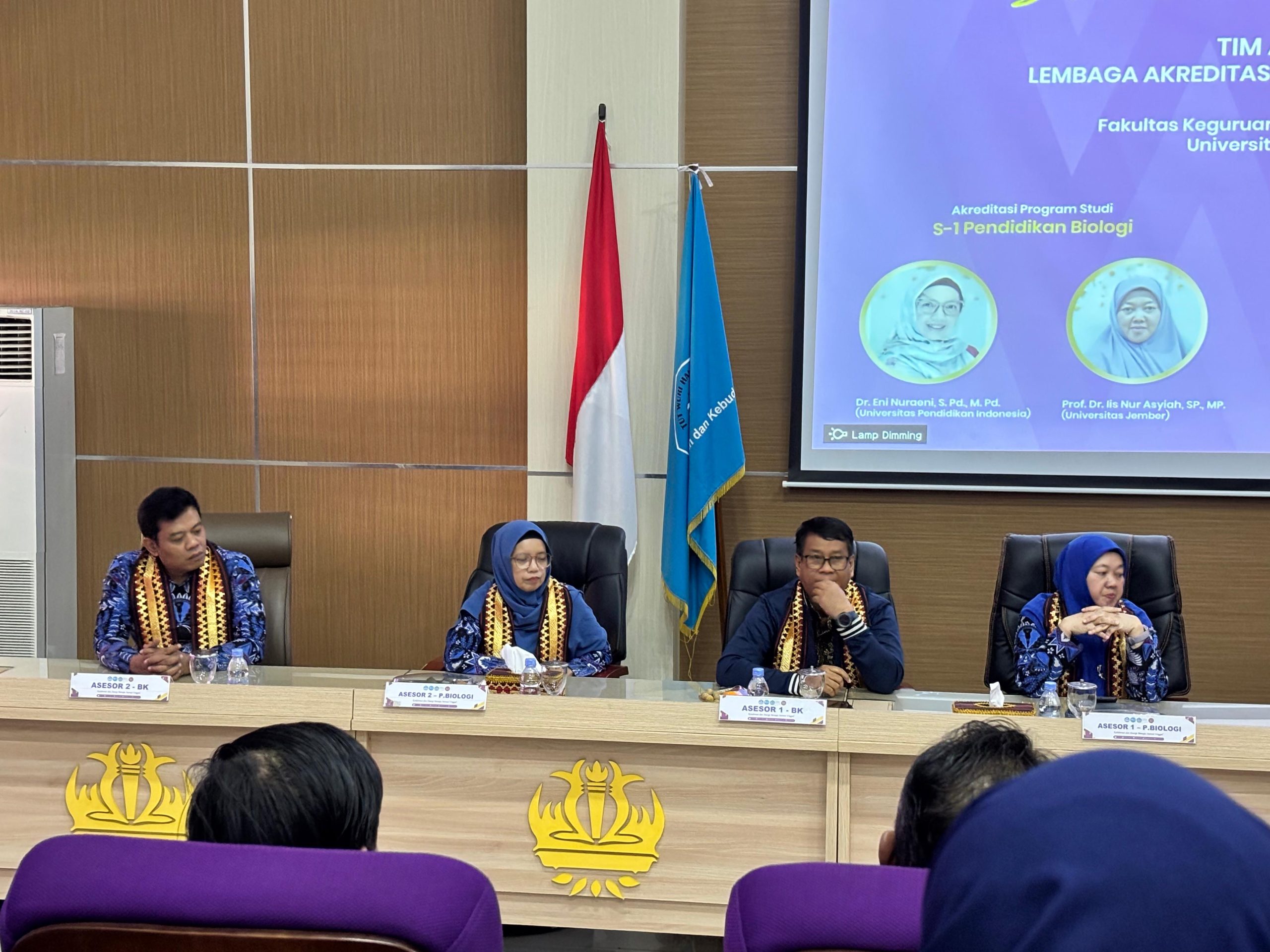 FKIP Universitas Lampung Terima Tim Asesor LAMDIK untuk Akreditasi Prodi Bimbingan dan Konseling serta Pendidikan Biologi